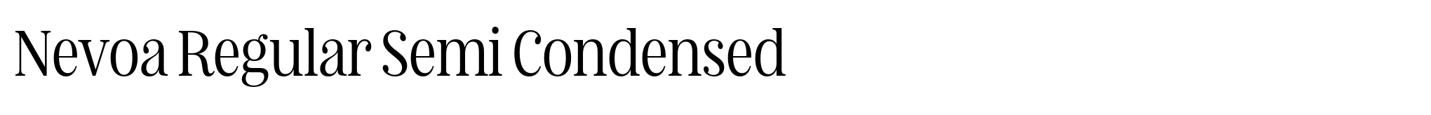 Nevoa Regular Semi Condensed image